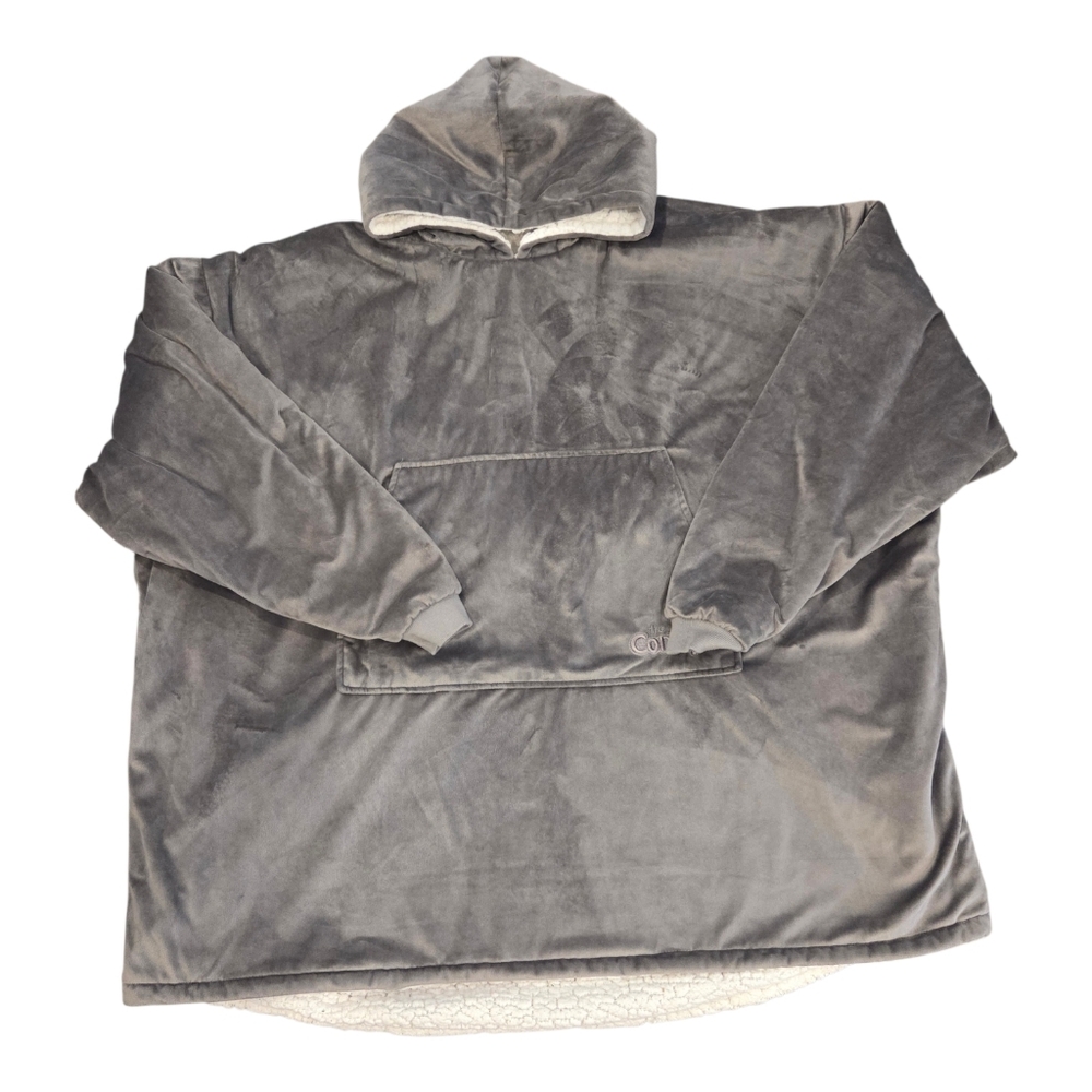 Original The Comfy Wearable Blanket, Fleece, Sherpa, Grey, Size: OS